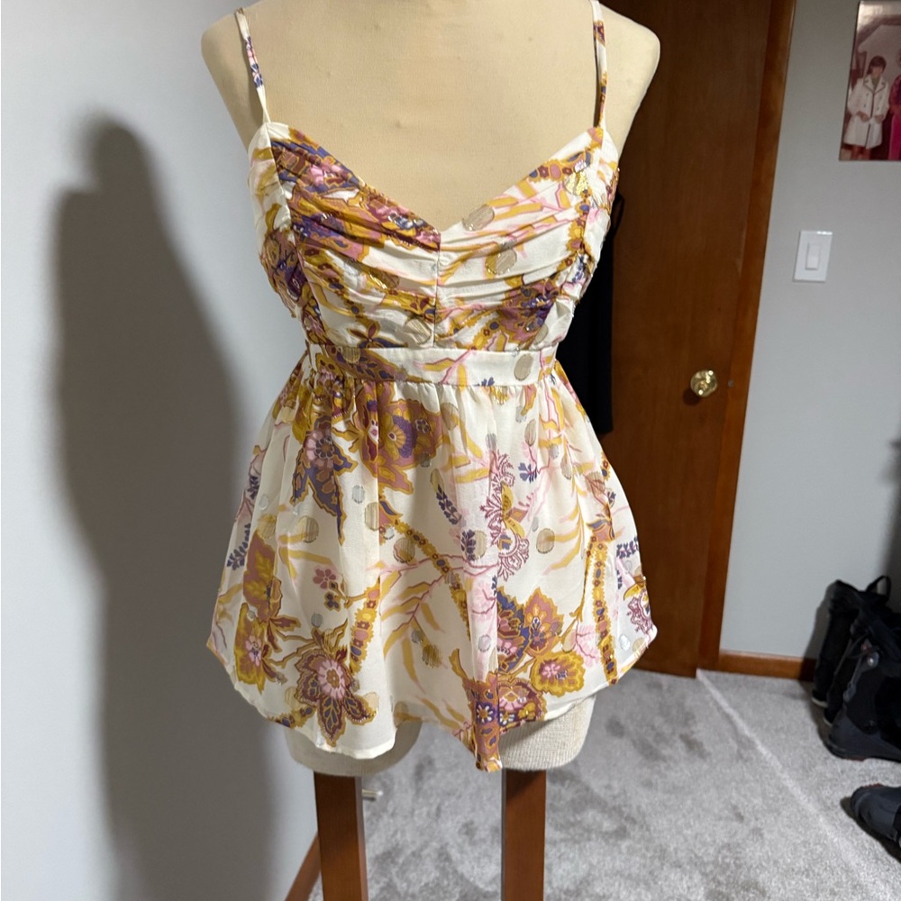 100% silk Spaghetti Strap Top